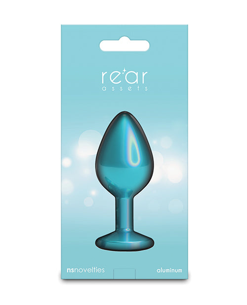 Rear Assets Medium w/Teal Gem - Iridescent Tea