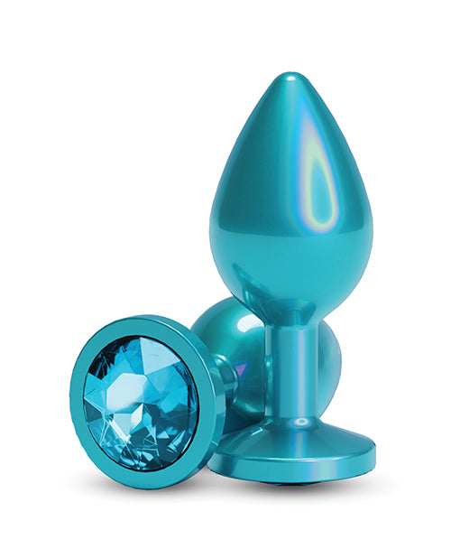 Rear Assets Medium w/Teal Gem - Iridescent Tea