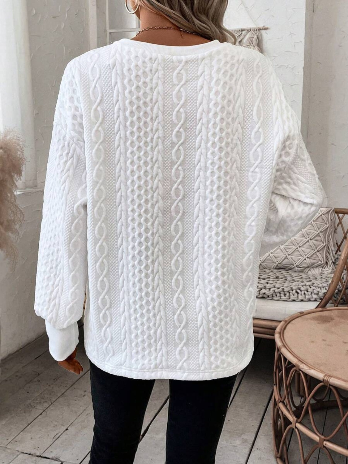 V-Neck Long Sleeve Sweater